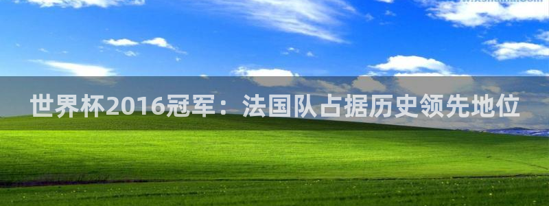 2026年世界杯赛程时间表格：世界杯2016冠军：法国队占据历史领先地位